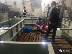 佛山三級(jí)環(huán)保加公安部門聯(lián)合執(zhí)法查處南海2家污企，七人被帶走調(diào)查