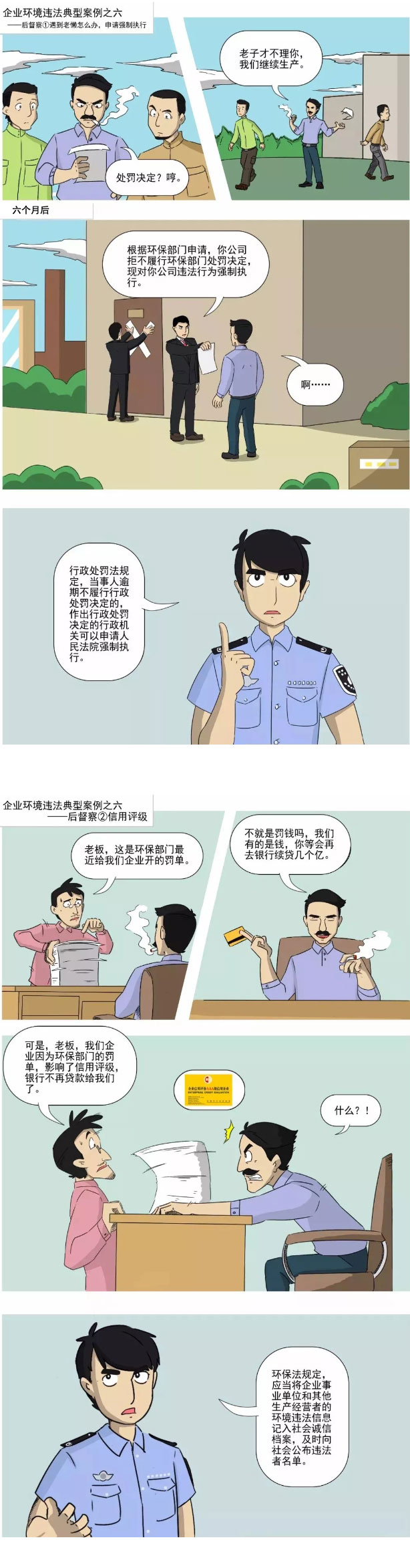 漫畫講解企業環境違法后督查